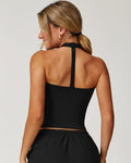 Rowena Crop Top - Black