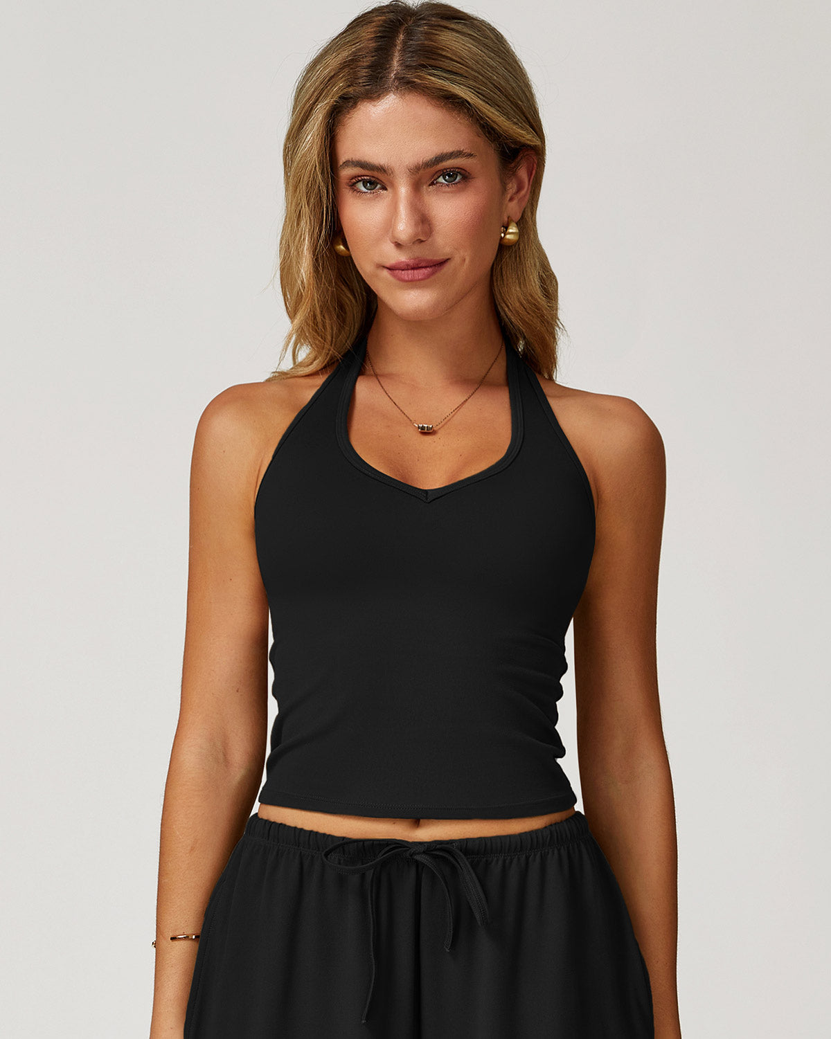 Rowena Crop Top - Black
