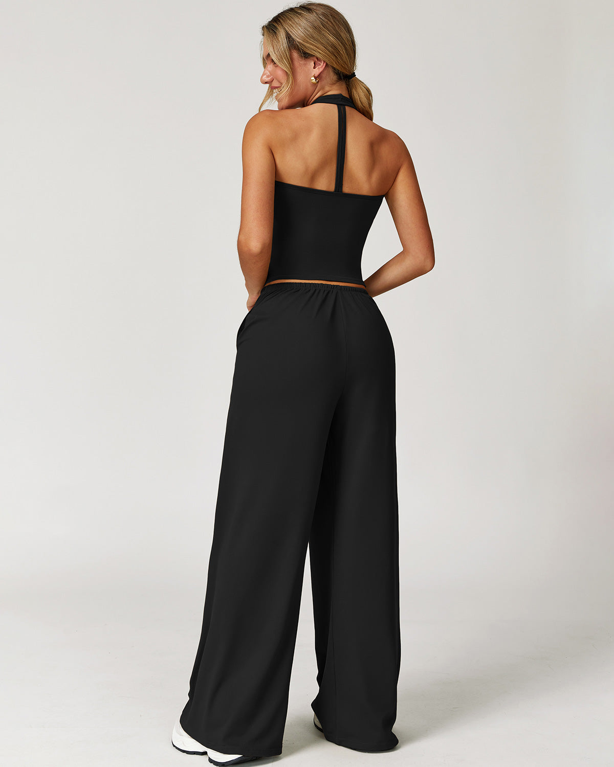 Rowena Crop Top - Black