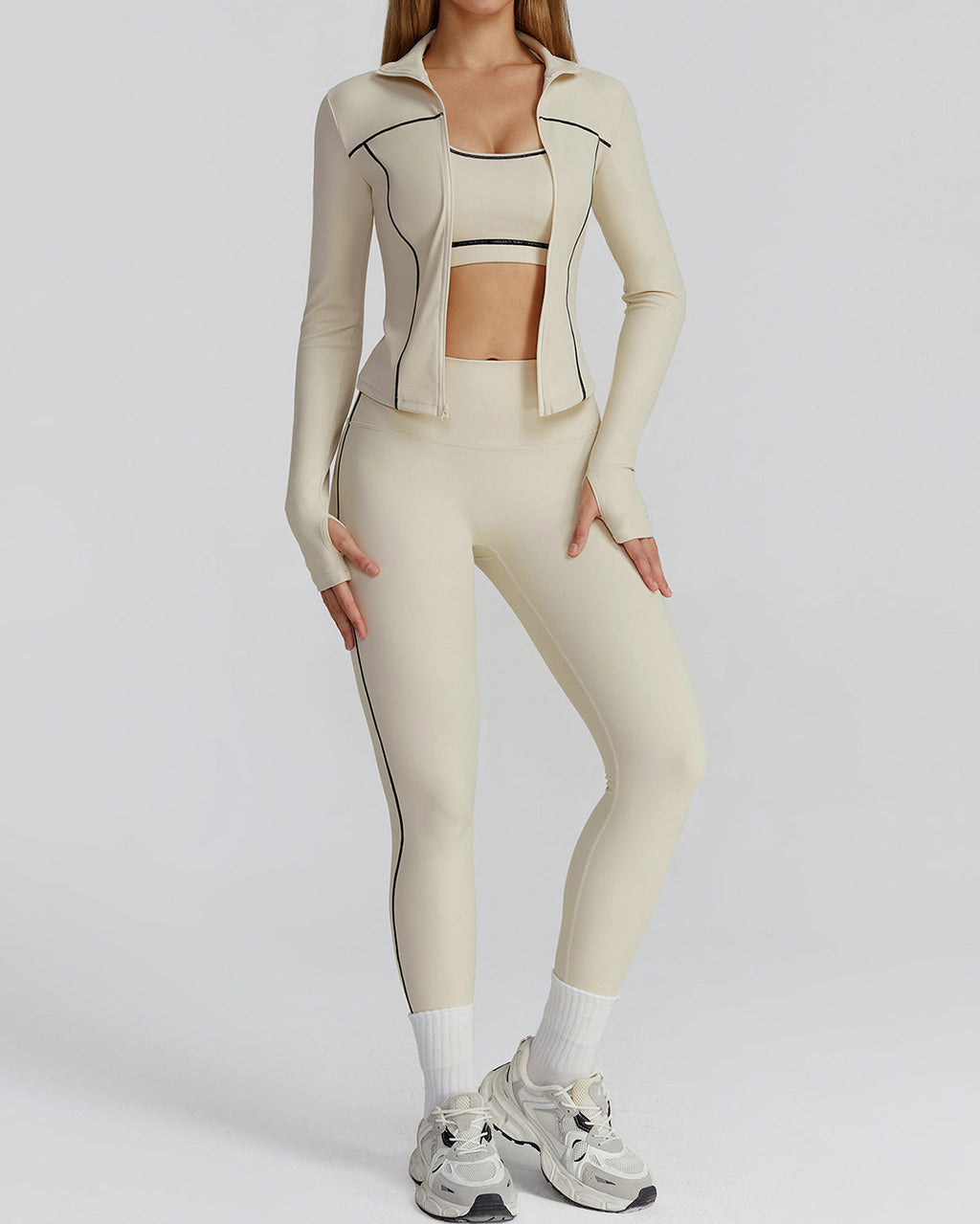 Wren Active Jacket - Beige