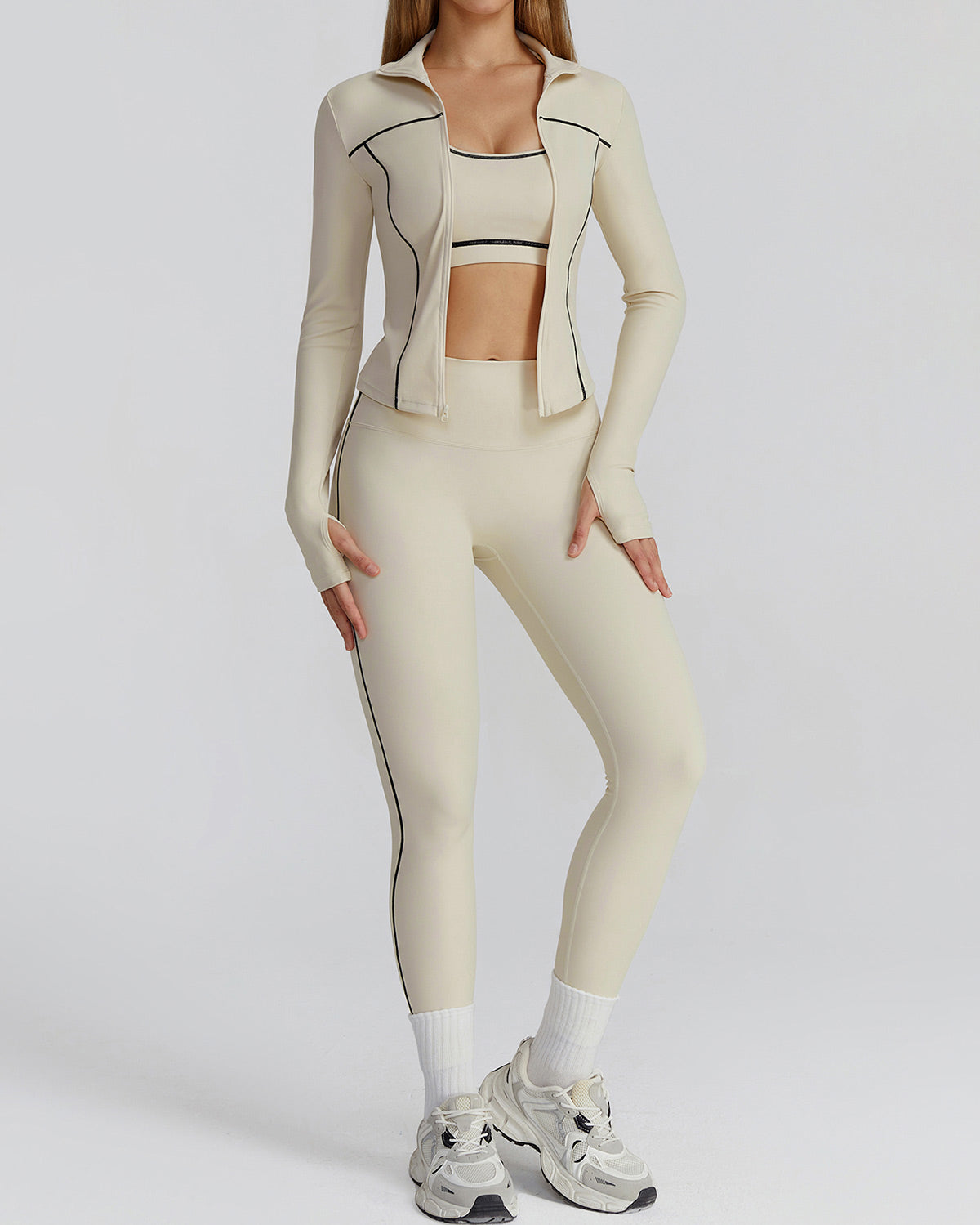 Wren Active Jacket - Beige