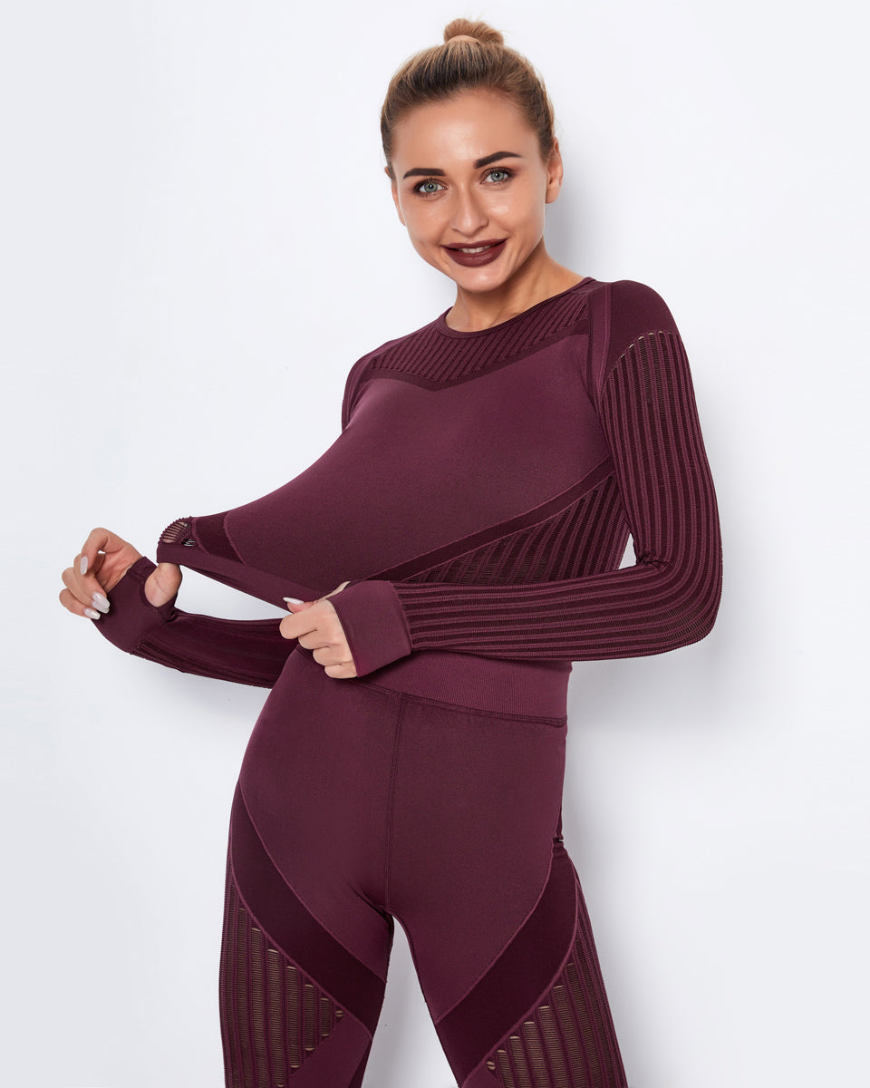 Lorica Long Sleeve - Burgundy